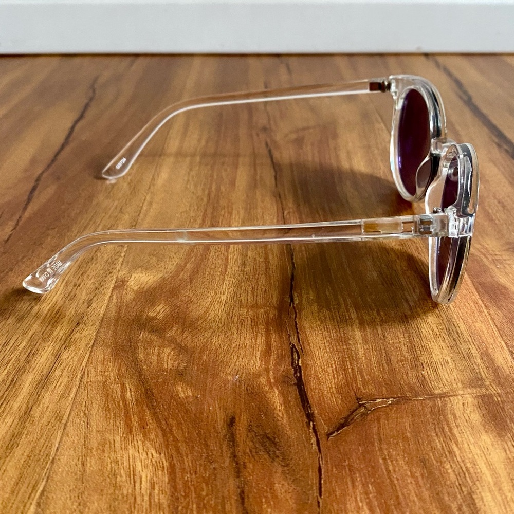J. Crew Clear Round Cat Eye Sunglasses - Picture 5 of 9